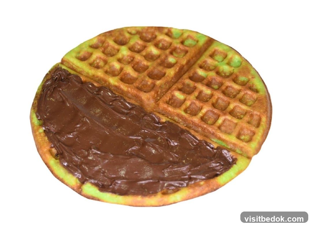 Waffle with Chocolate Spread