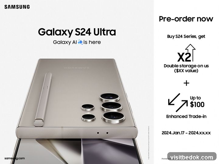 Samsung Galaxy S24 Ultra Pre-order Promotion