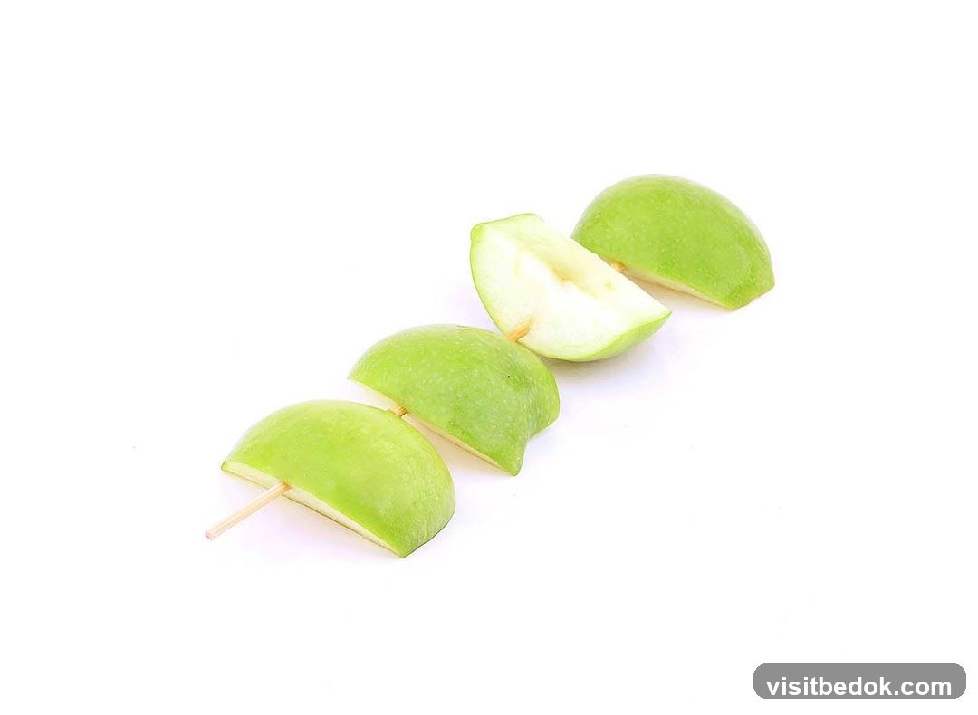 Apple Slices on Skewer