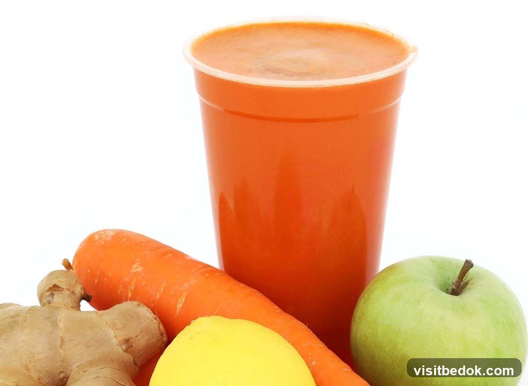 Fresh Juice with Ingredients