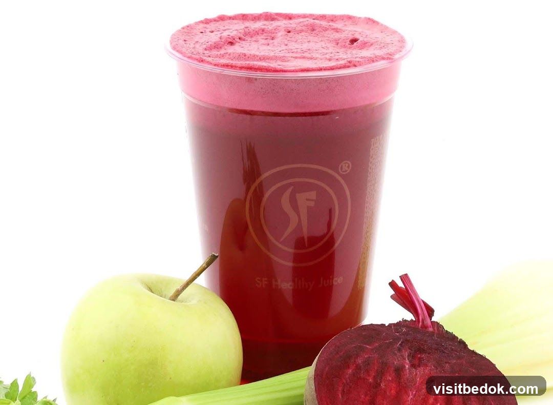Beet, Apple, and Celery Juice