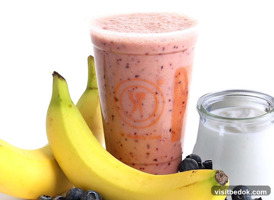 Smoothie with Fruits and Yogurt