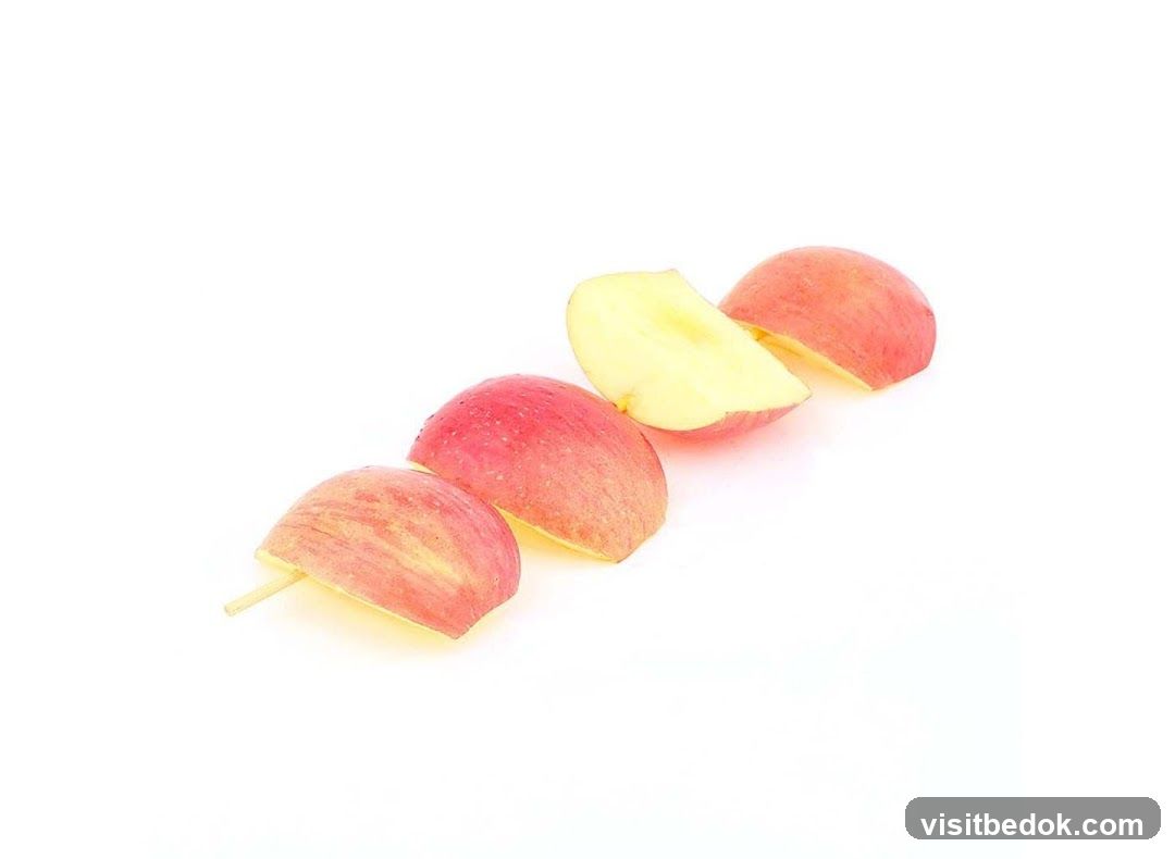 Apple Slices on a Stick