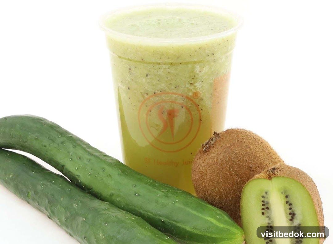 Kiwi Cucumber Juice