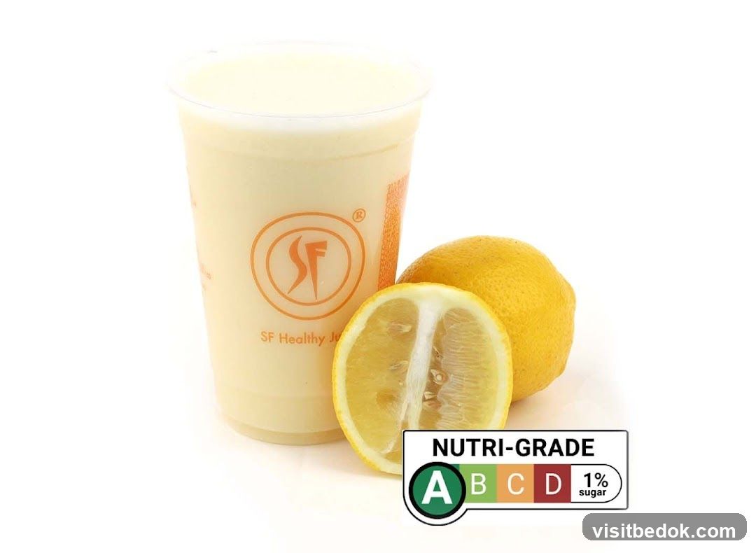 Lemon Drink with Nutri-Grade Label