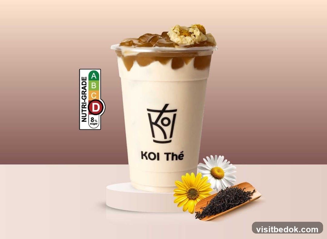Koi Thé beverage advertisement