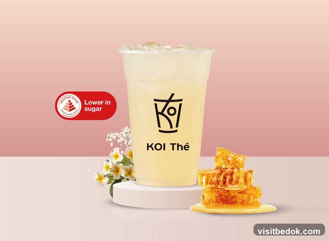 Koi Thé beverage advertisement