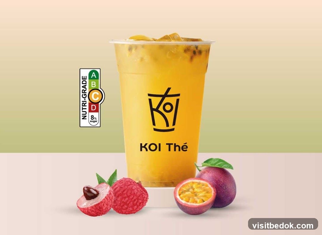 Koi Thé beverage advertisement