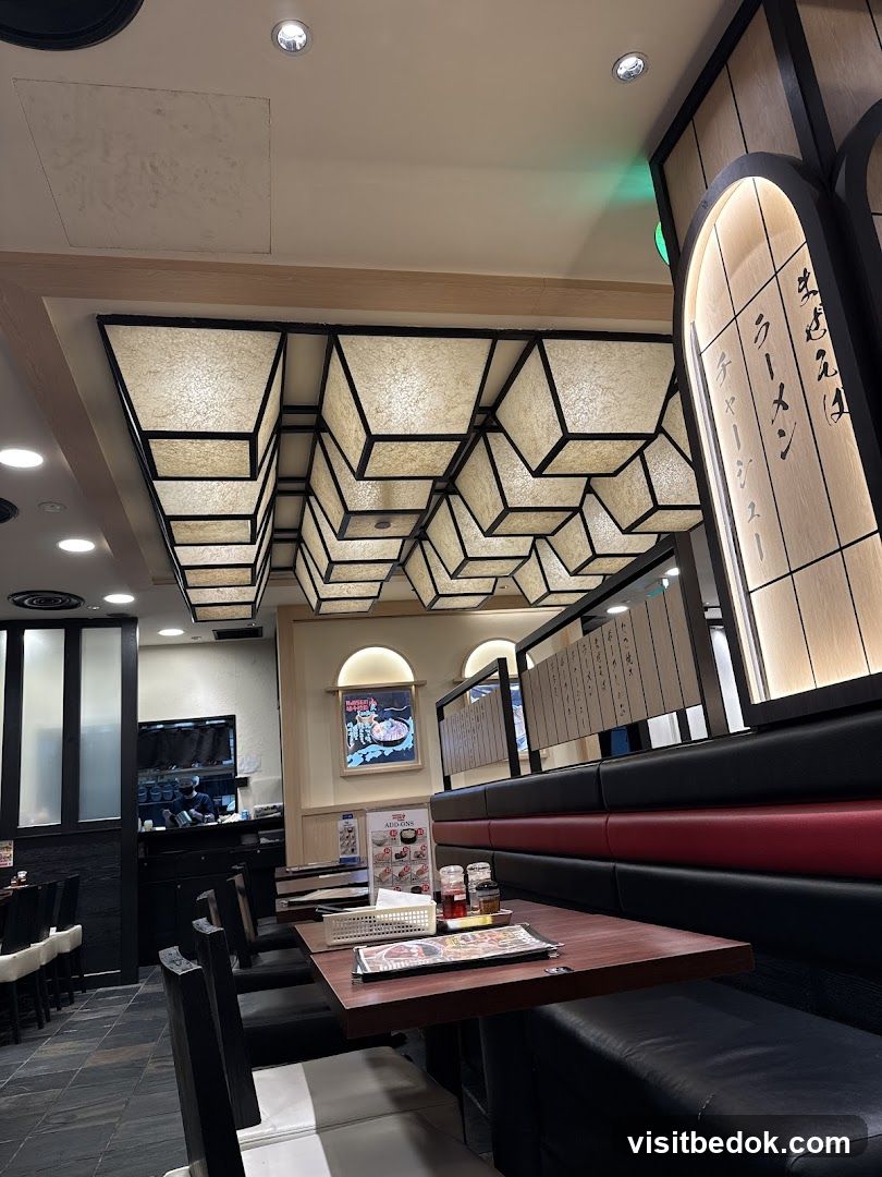 Restaurant Interior with Booth Seating