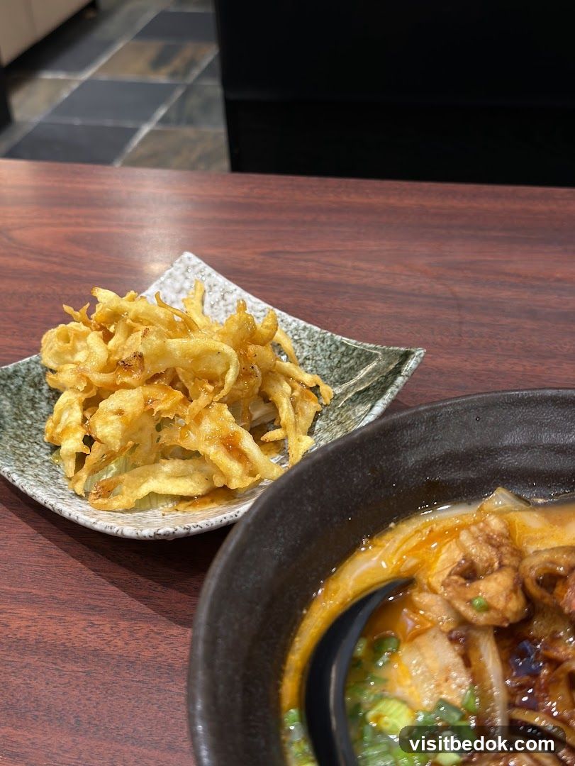 Fried Appetizer and Noodle Soup