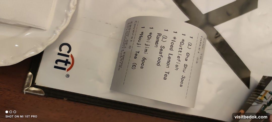 Restaurant Receipt