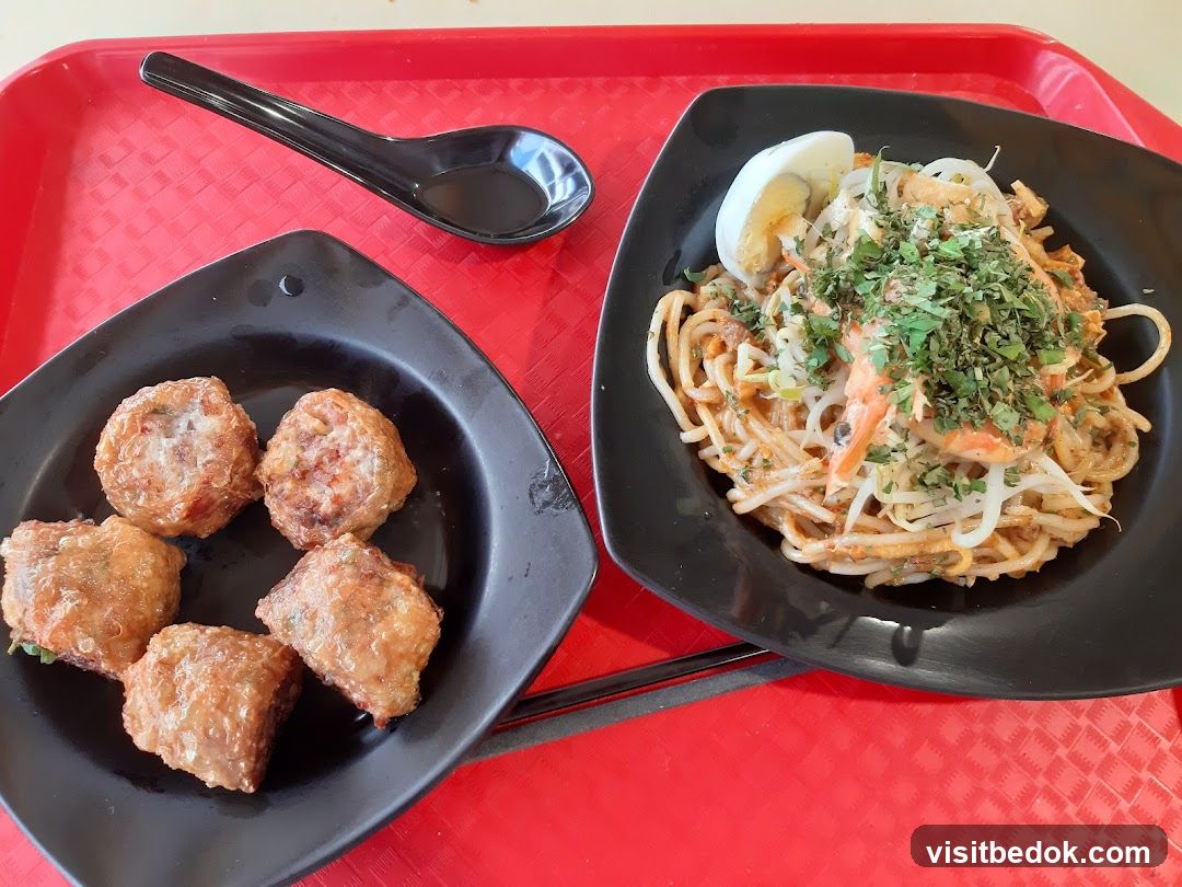 Noodles and Fried Bites