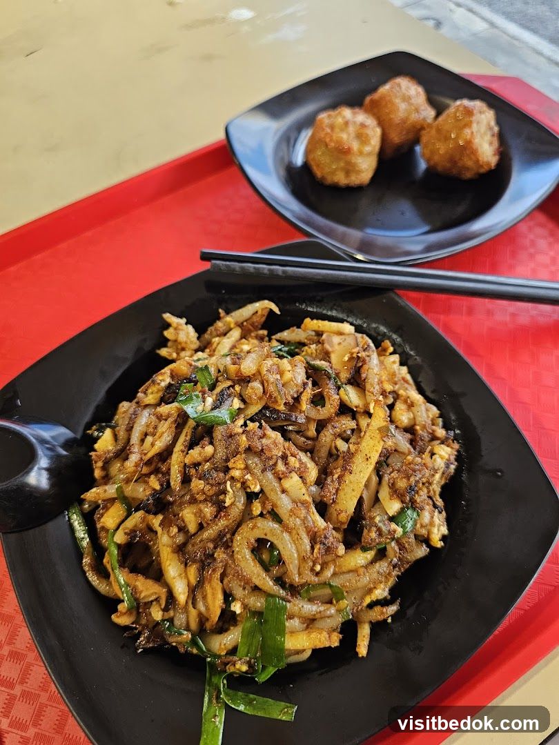 Fried Noodles and Meatballs