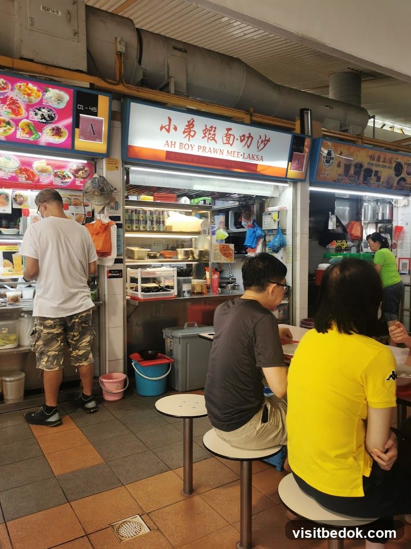 Food Stall with Customers