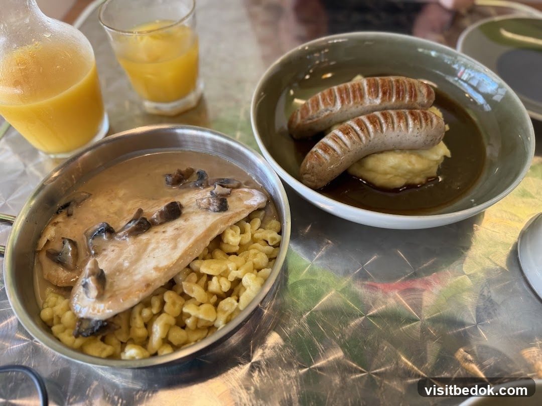 Sausages and Chicken with Sides