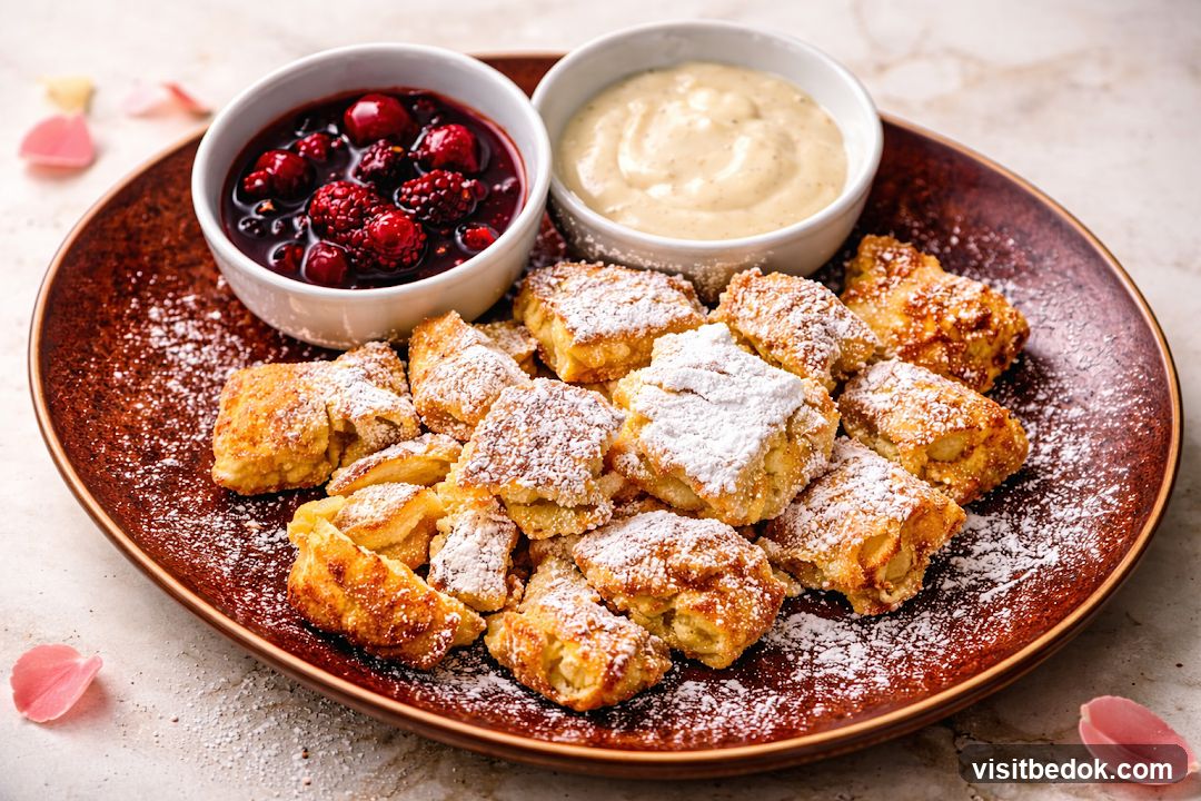 Kaiserschmarrn with Berry Compote and Vanilla Sauce