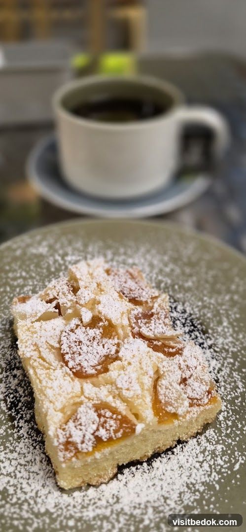 Apricot Almond Cake with Coffee