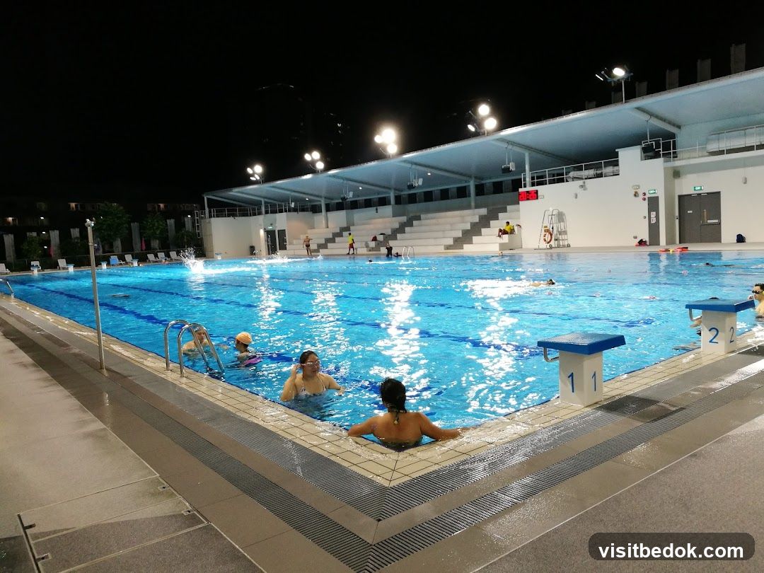 Nighttime Swimming Pool