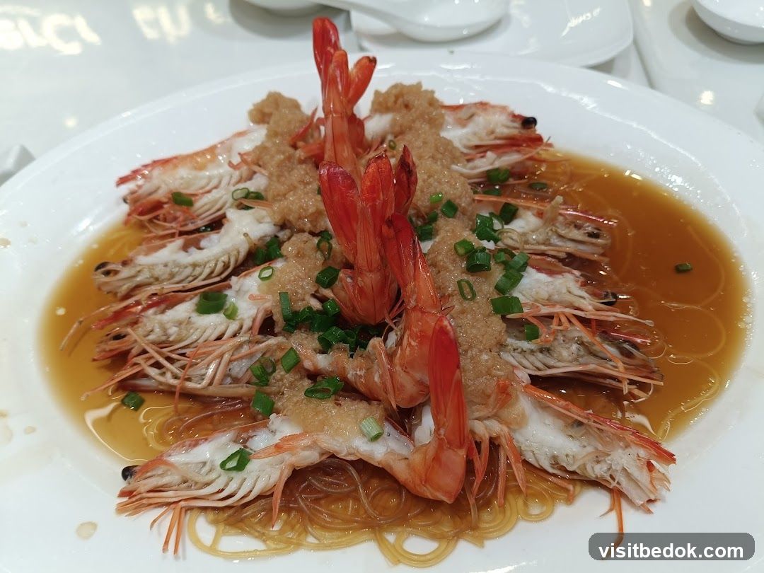 Steamed Prawns with Garlic and Vermicelli
