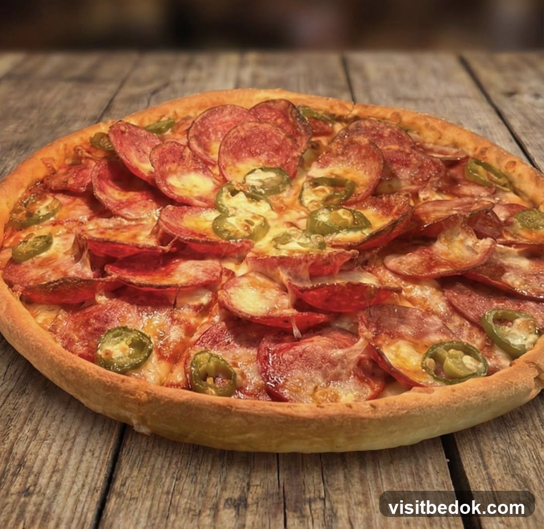 Pepperoni and Jalapeno Pizza