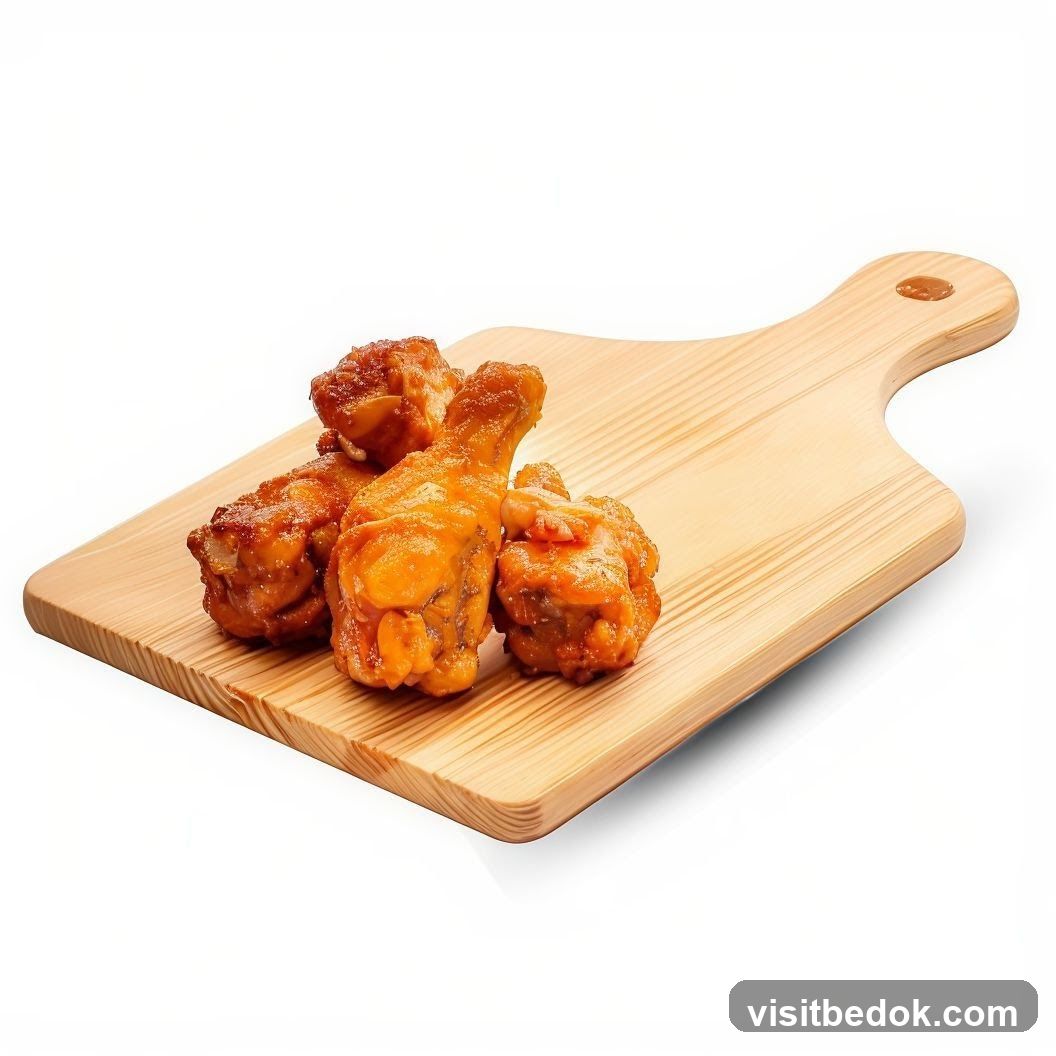 Chicken Drumsticks on Cutting Board