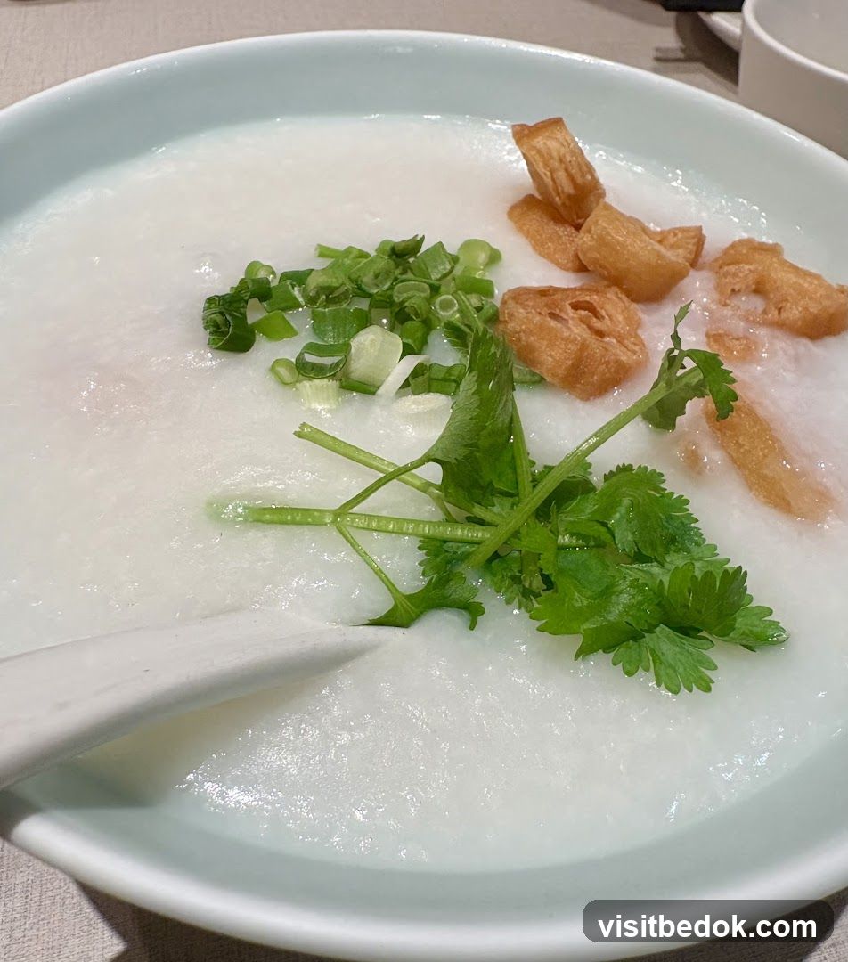 Congee with toppings