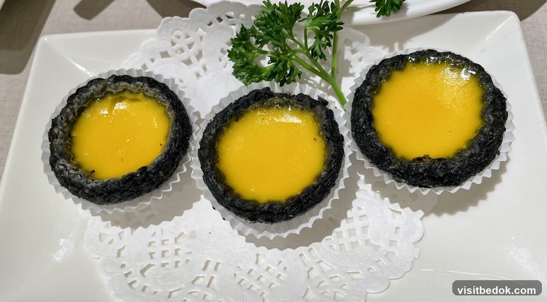 Black Sesame Egg Tarts