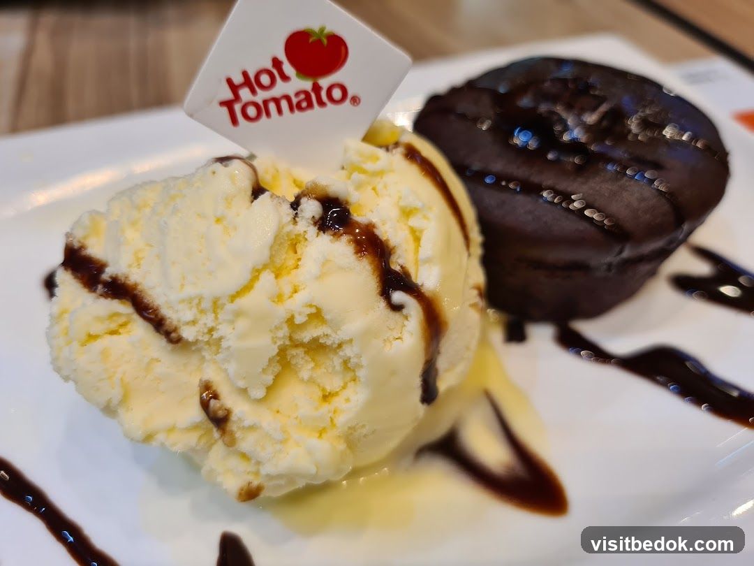 Chocolate Lava Cake with Ice Cream