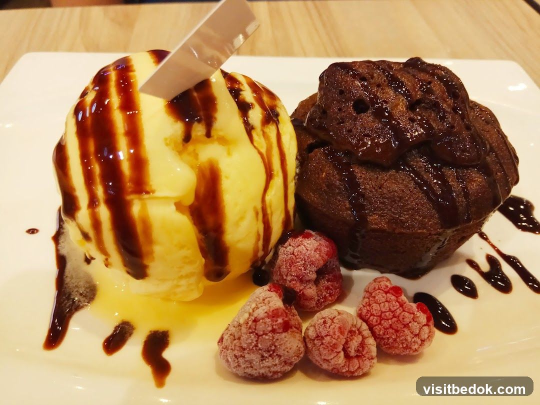 Chocolate Lava Cake with Ice Cream