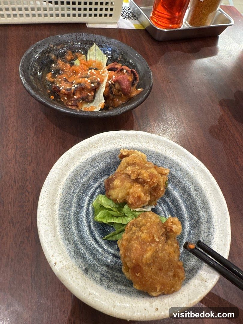 Fried Chicken and Octopus Appetizer