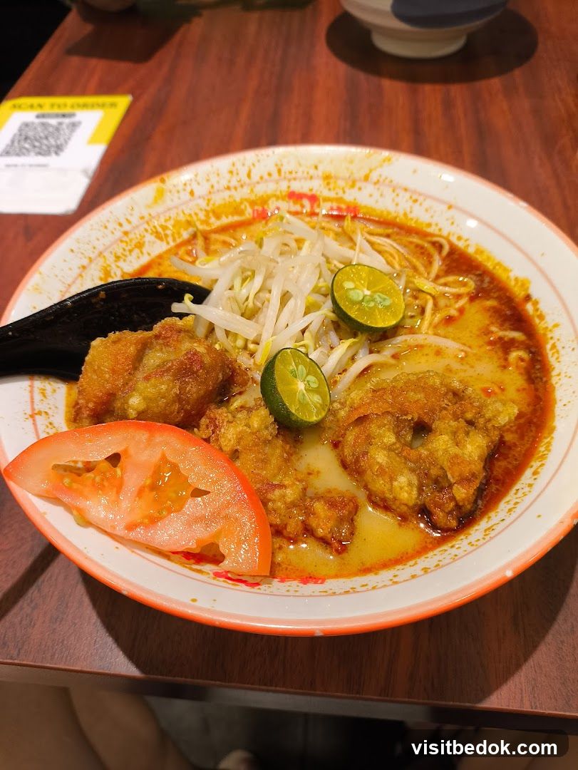 Laksa with Fried Chicken