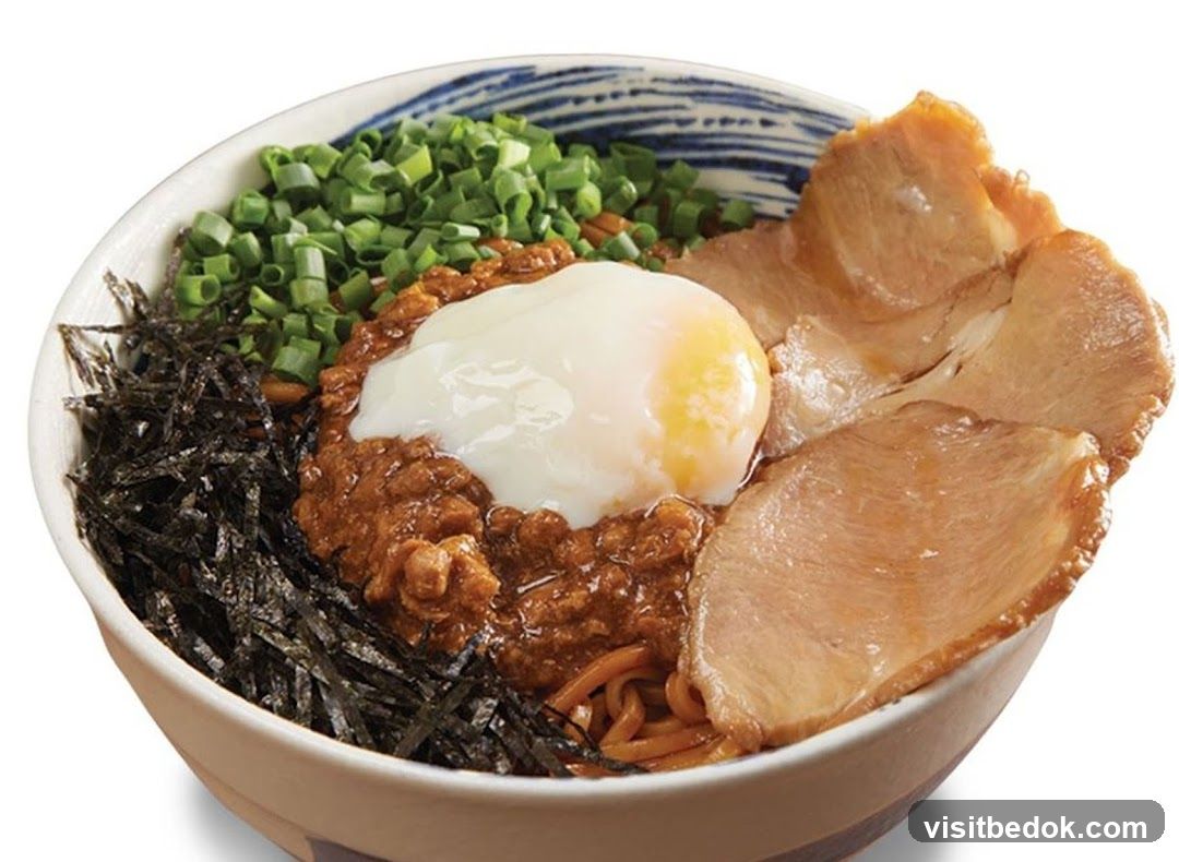 Bowl of Noodles with Toppings