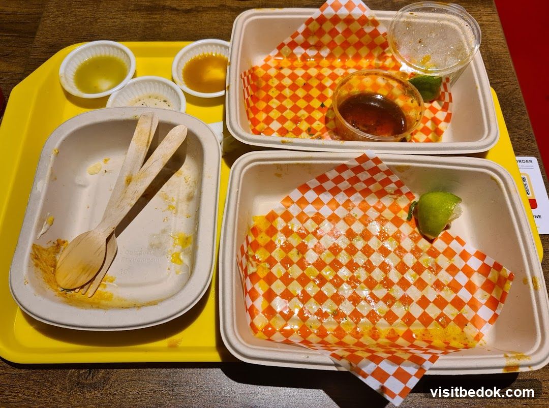 Leftover Food on Tray