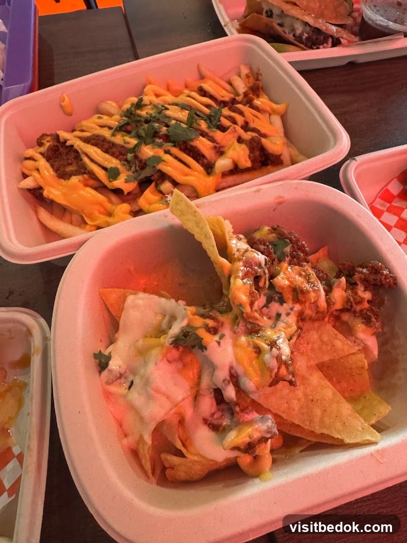 Chili Cheese Fries and Nachos