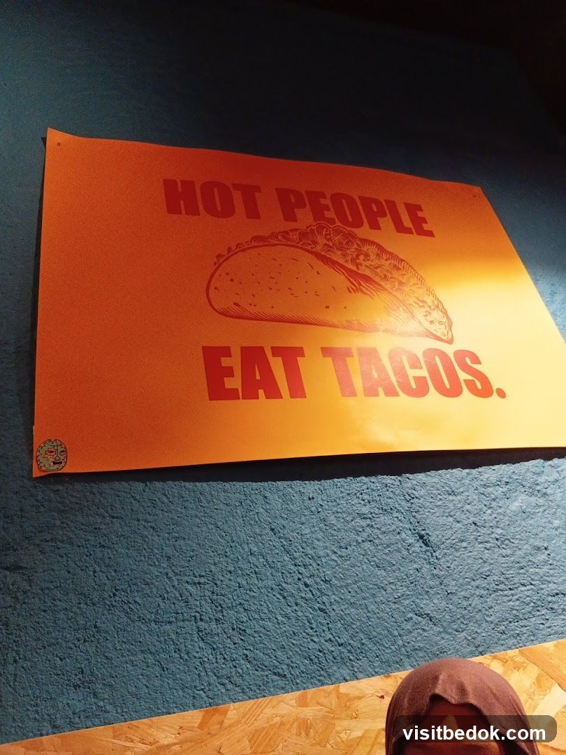 Poster with Taco Illustration