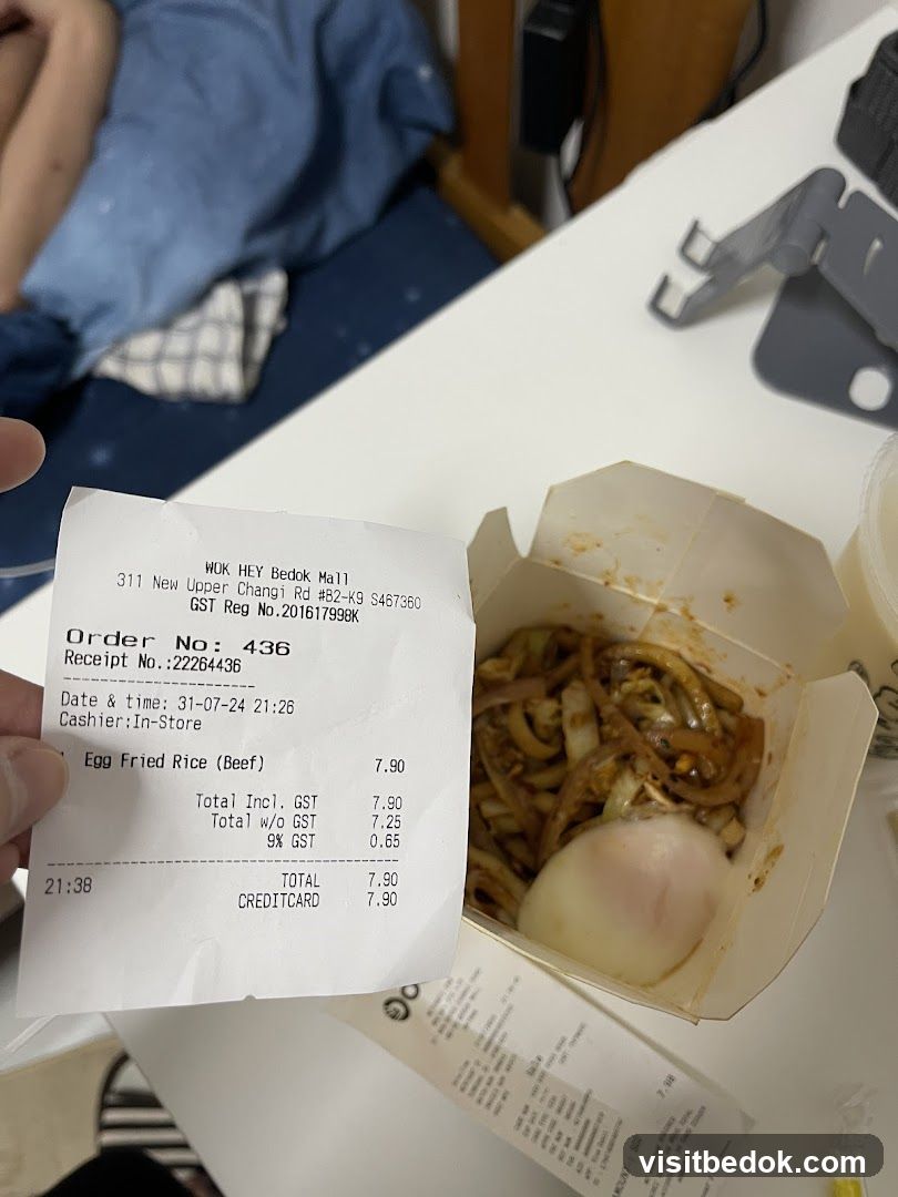 Receipt and Food
