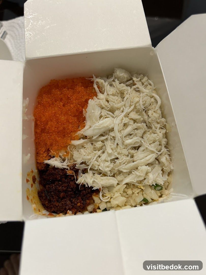 Crab and Roe Rice Bowl