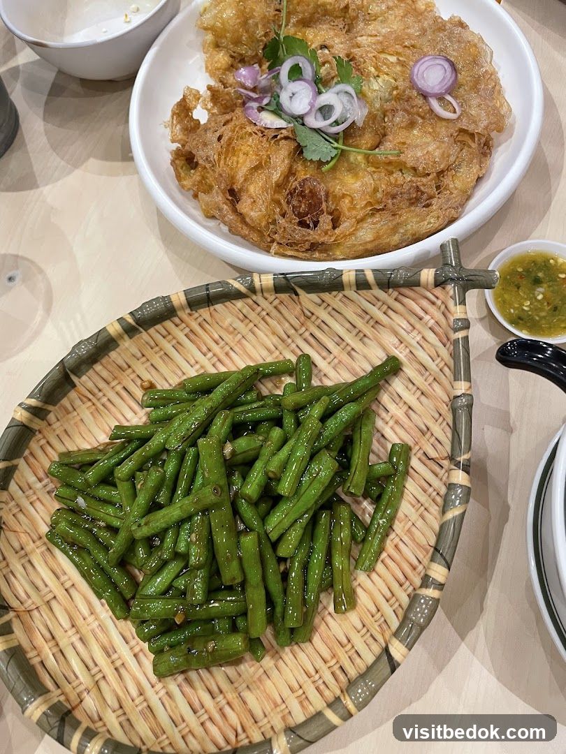 Omelette and Green Beans