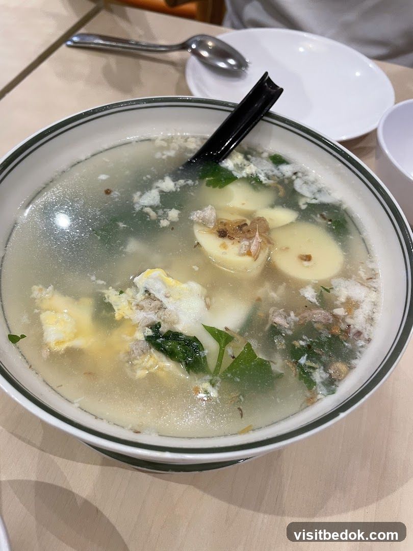 Soup with Tofu and Egg