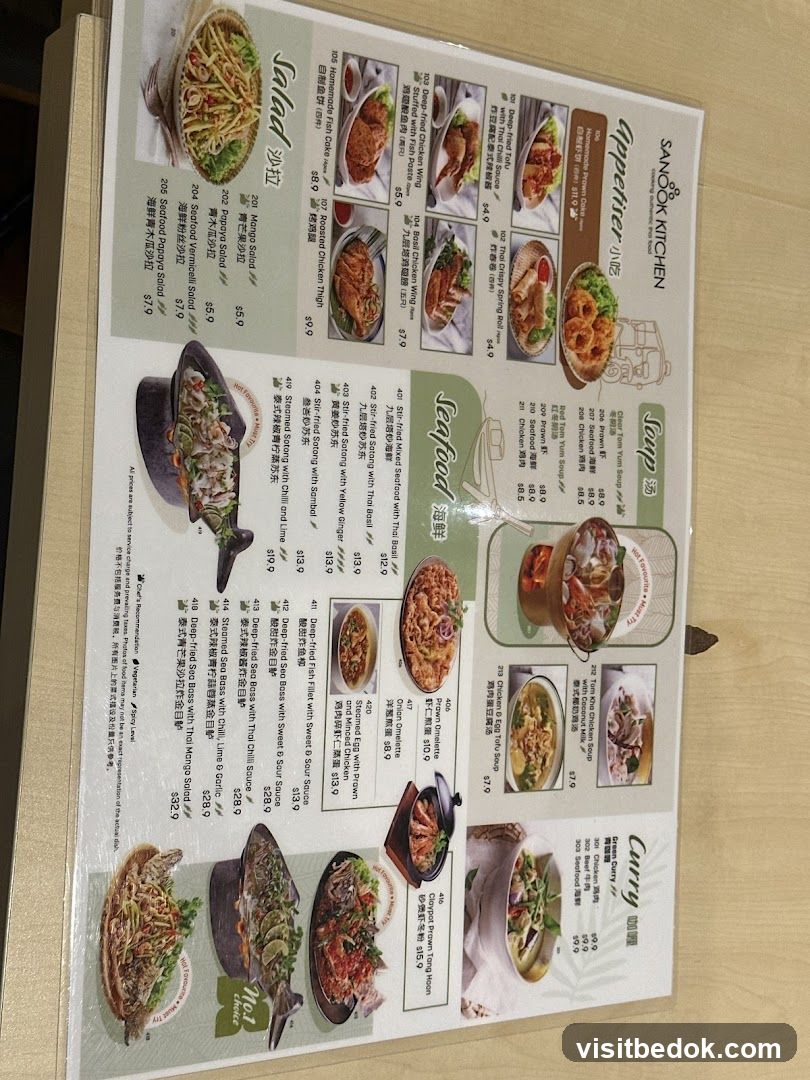 SANOOK KITCHEN Menu