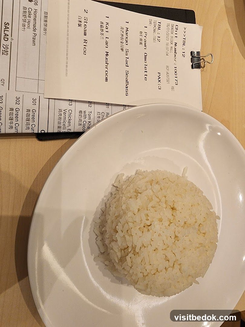 Receipt and Rice