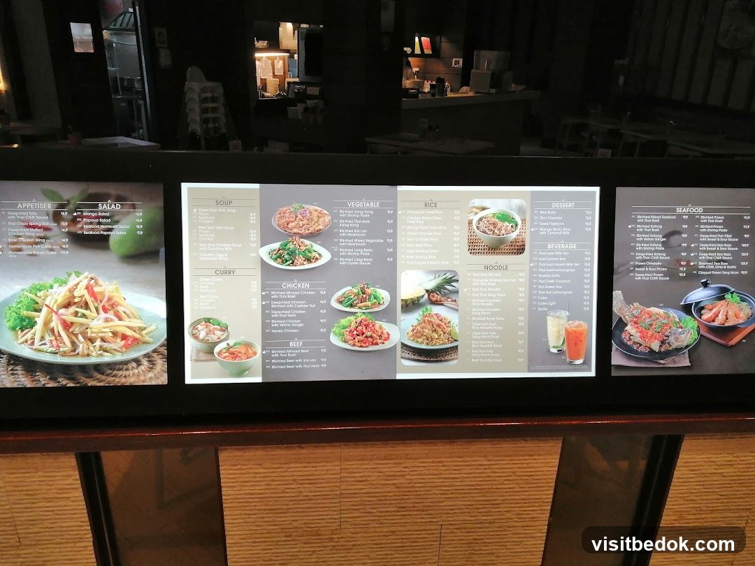 Thai Restaurant Menu