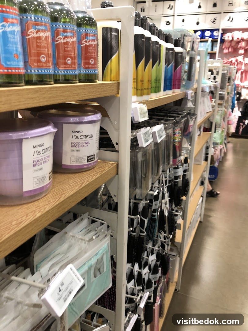 Store Shelves with Products