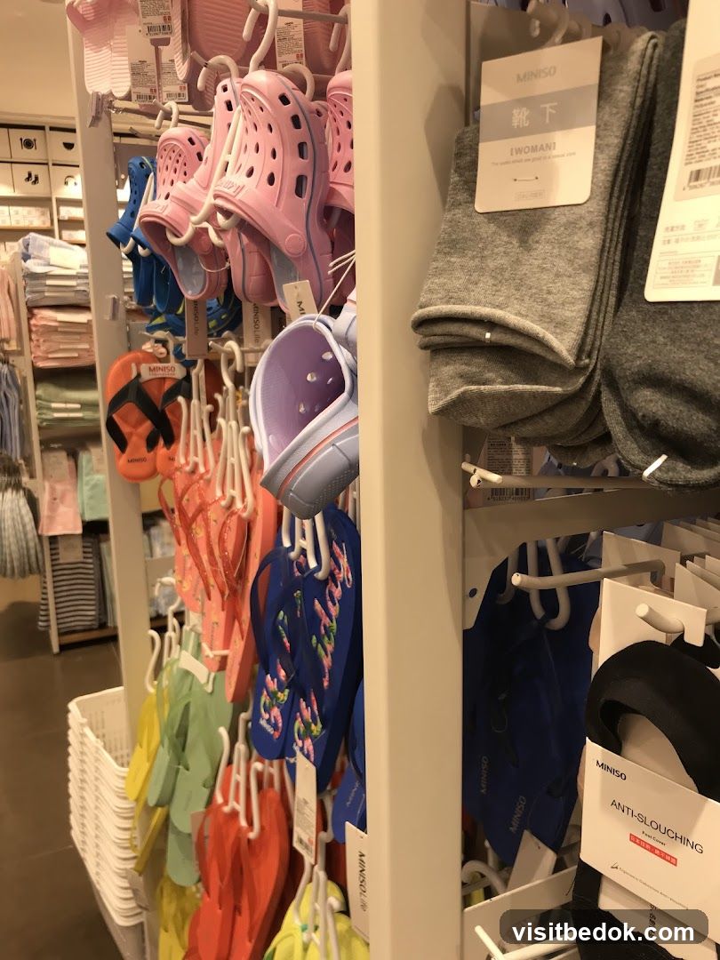 Footwear and Socks Display