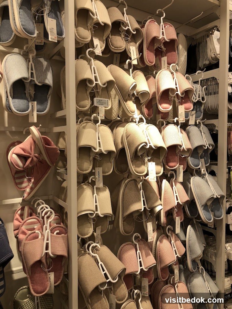Slippers on Display