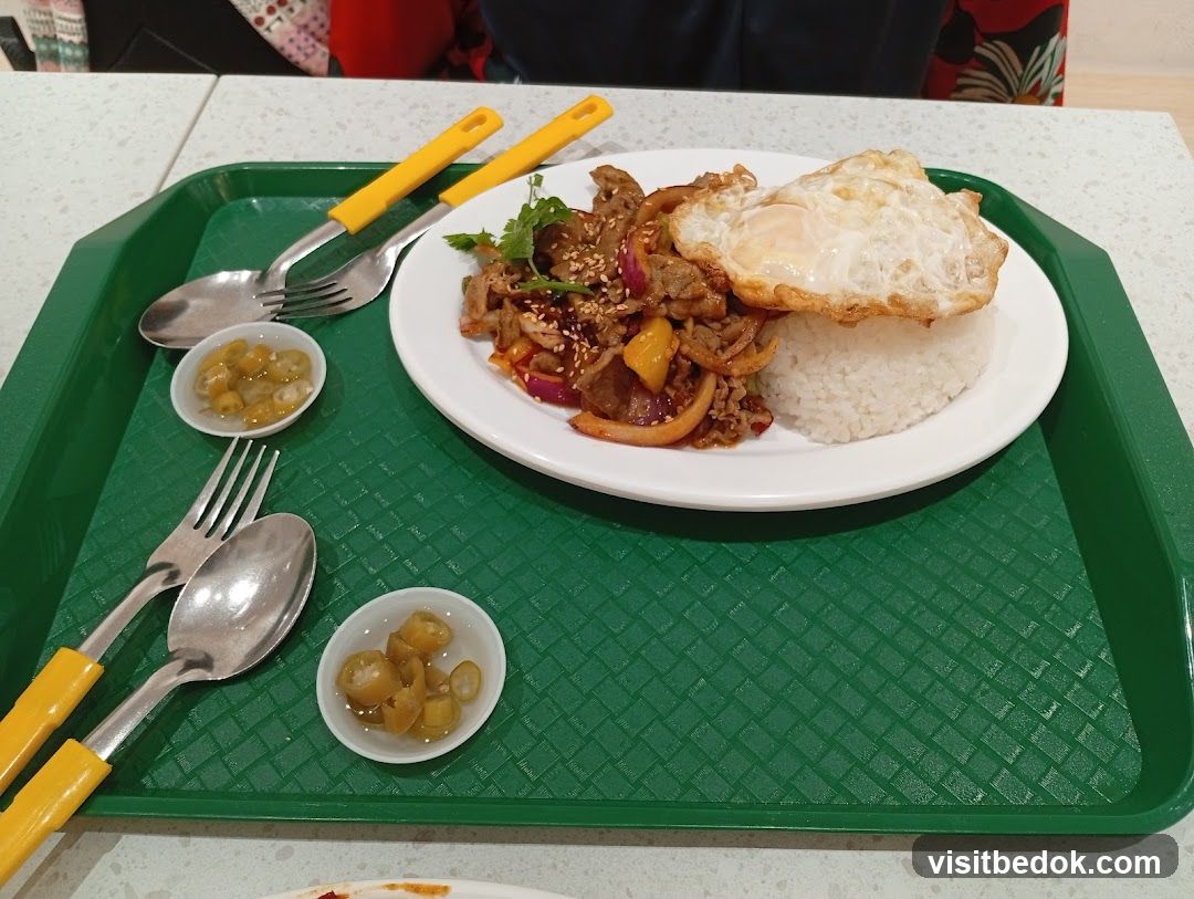 Beef and Rice with Fried Egg