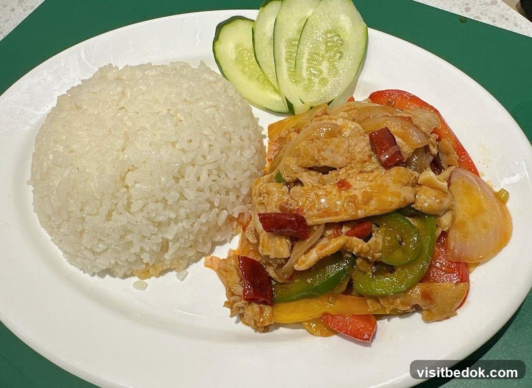 Stir-fried Chicken with Rice