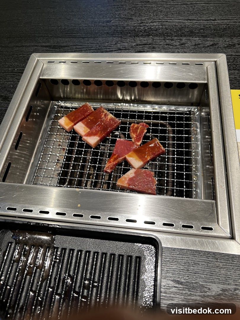 Raw Meat on Grill