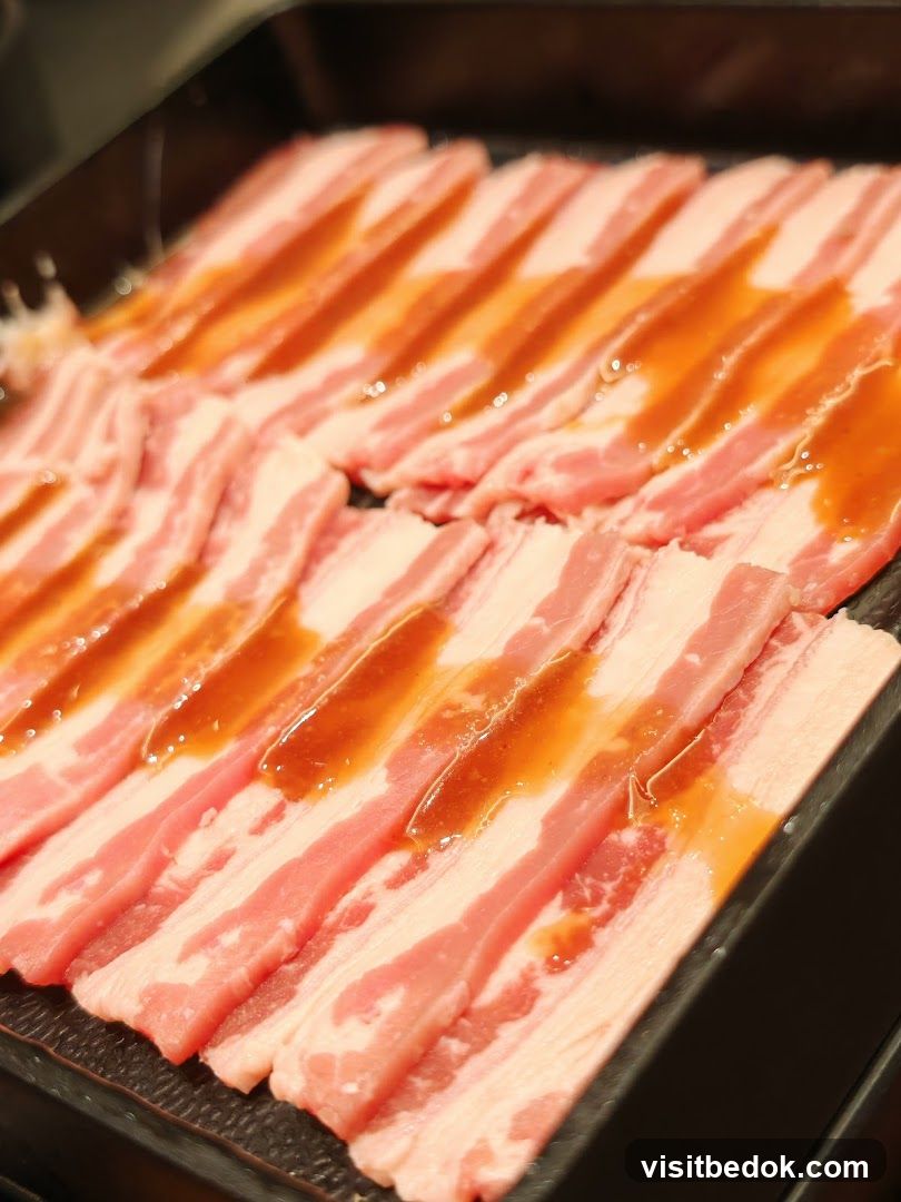 Marinated Pork Belly Slices