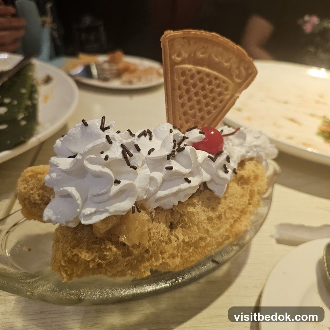 Dessert with Whipped Cream and Cherry